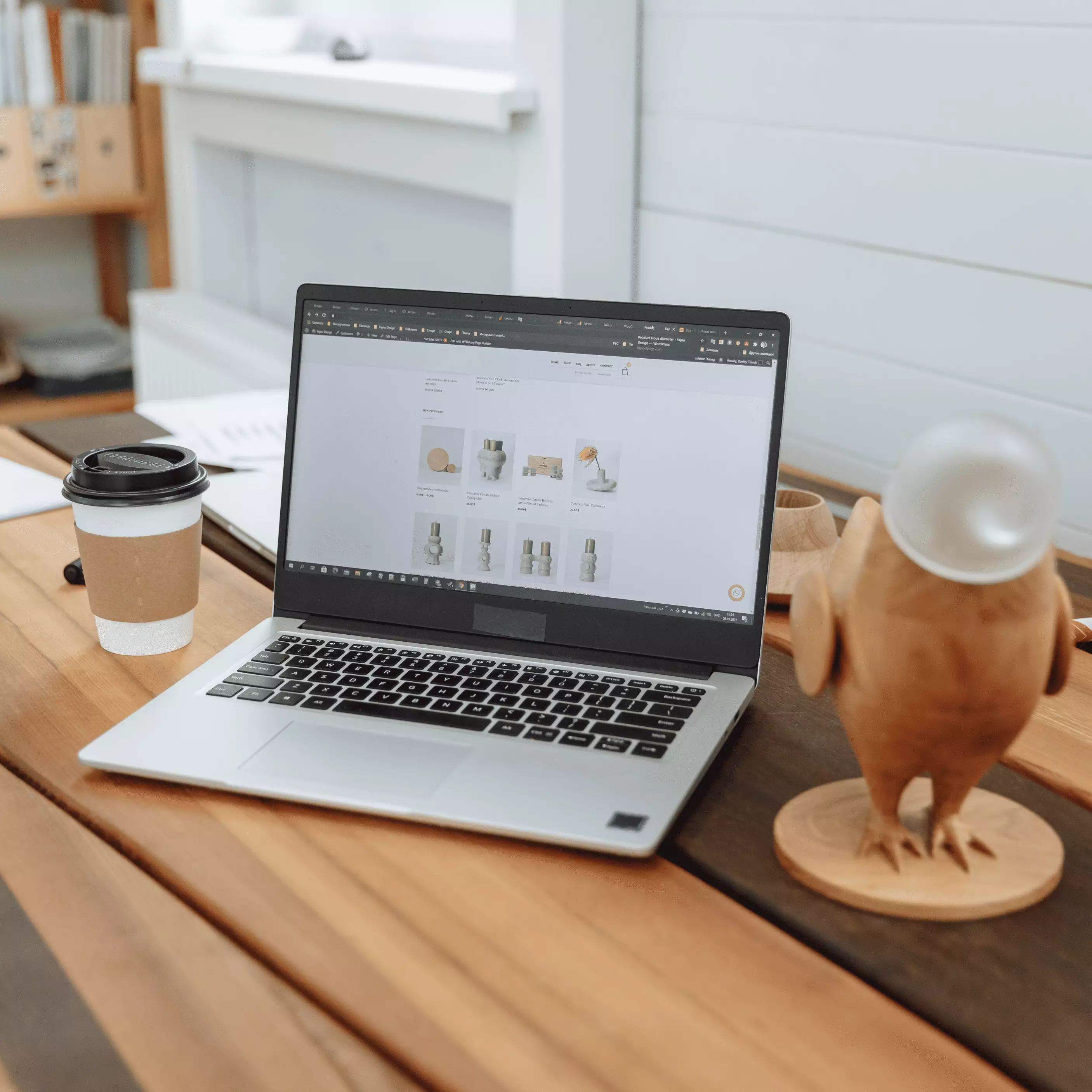 Dashboard displaying latest company news and announcements